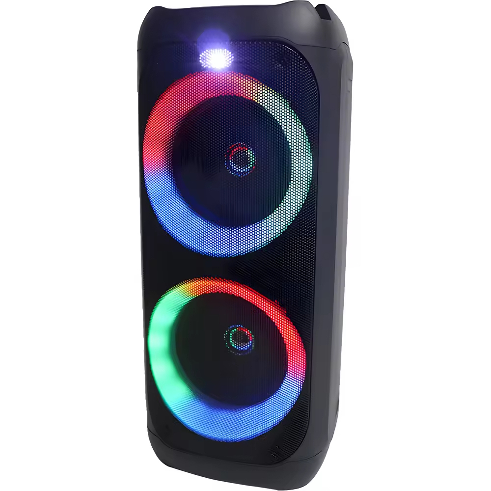 WESDAR Double Horn Wireless Bluetooth Speakers With RGB Light Strong Bass Sound