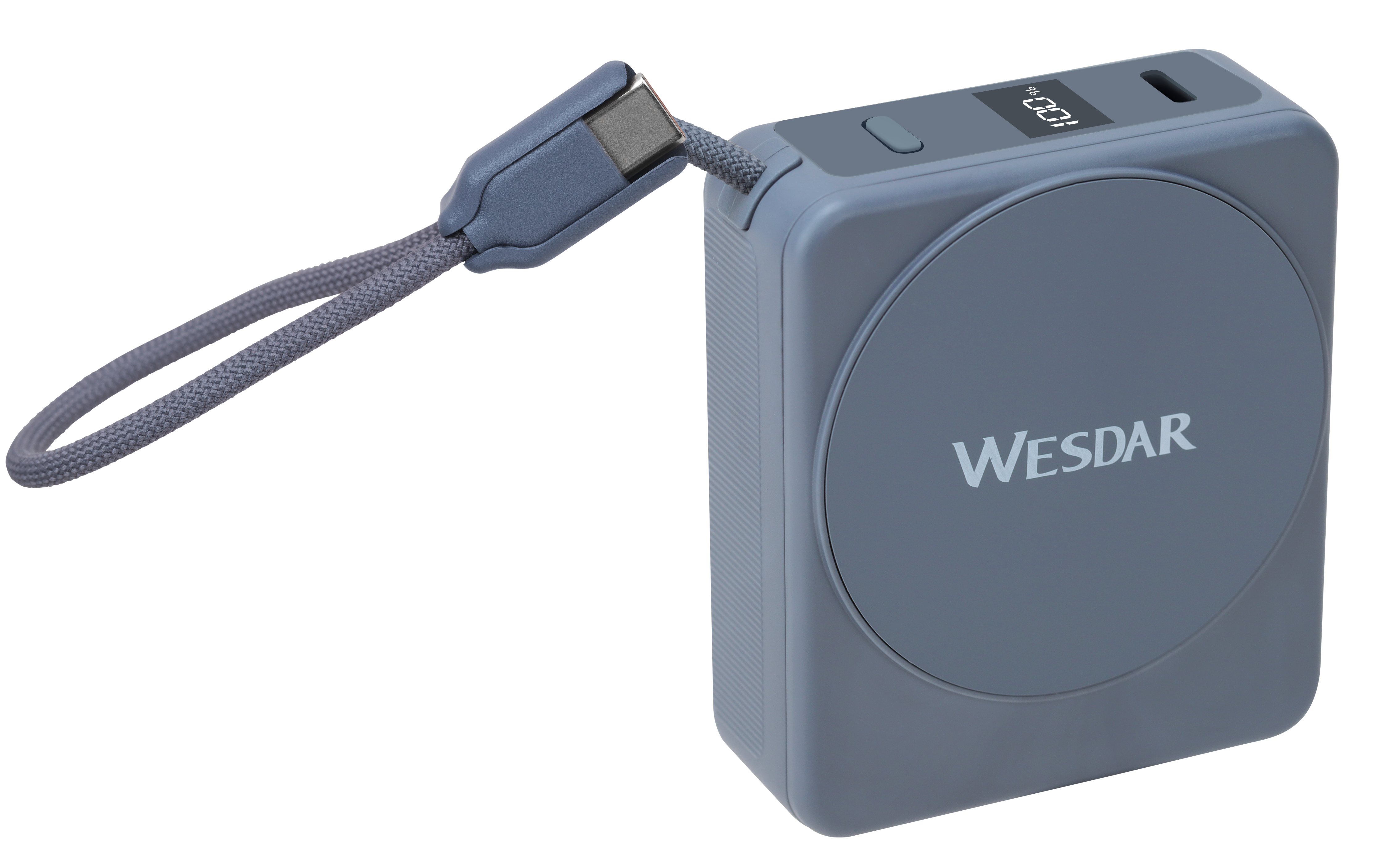 WESDAR Small Orange Power Banks 10000mAh,With Wireless Charging Function