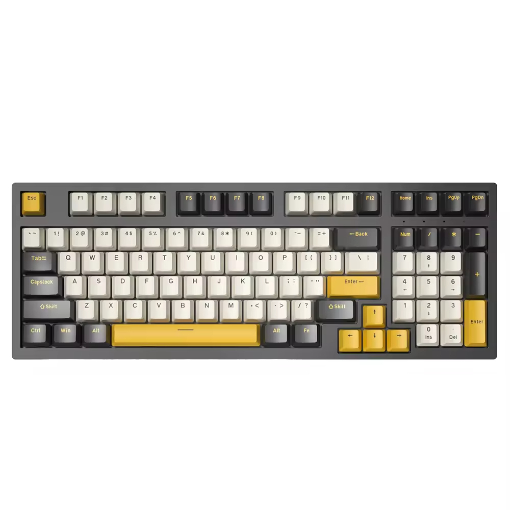97 keys Wired Office Keyboard Multiple Color Button Long Lifetime