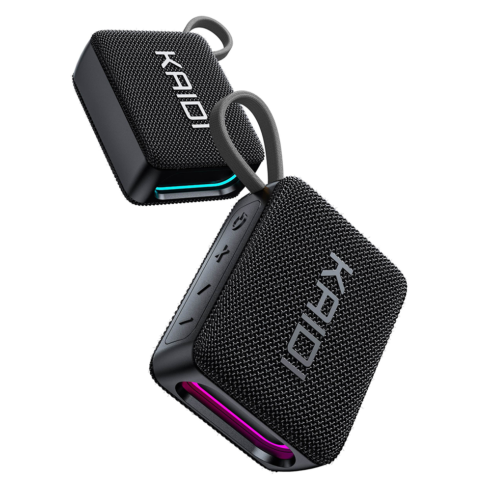 4 Keys Wireless Portable Bluetooth Speaker Hifi Sound Bass Subwoofer With RGB Light